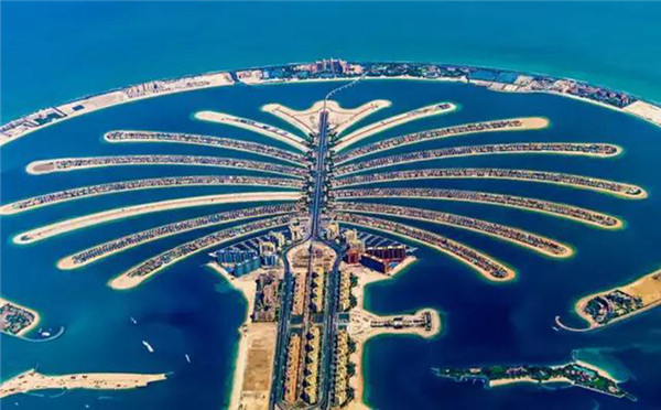 世界著名仿生建筑欣赏-迪拜棕榈岛